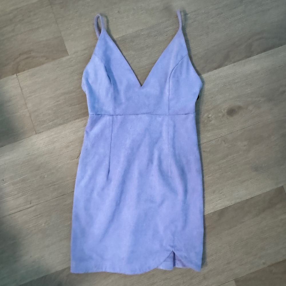 Forever 21 Lilac Spaghetti-Strap V-Neck Mini Dress